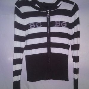 Bcbg maxazria long sleeve zipper up sweater